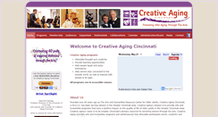 Desktop Screenshot of creativeagingcincinnati.org